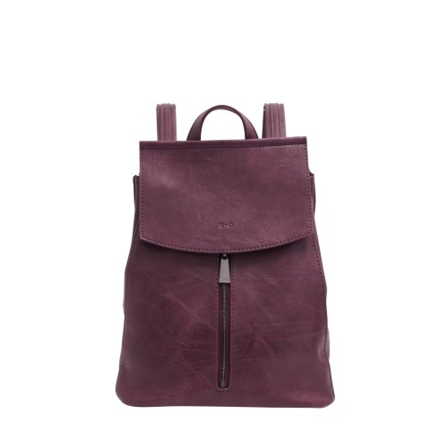 Chloe Convertible Backpack - Eggplant 