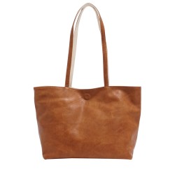 Brooke 2-in-1 Reversible Tote - Camel / Almond Milk 
