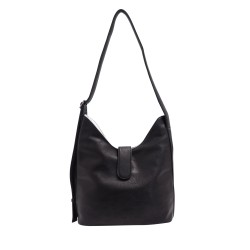 Mona 2-in-1 Reversible Hobo - Black / Silver 