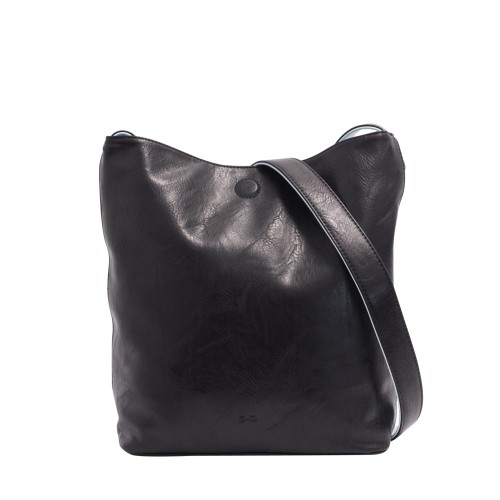 Freda 2-in-1 Reversible Hobo - Black / Blue Freda 2-in-1 Reversible Hobo - Black / Blue