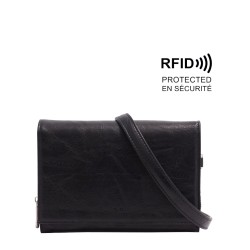 Nita Crossbody Wallet - Black 