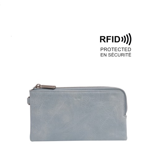 Margot Clutch Wallet - Blue 