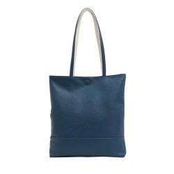 Amia 2-in-1 Reversible Tote - Blue / Ivory 