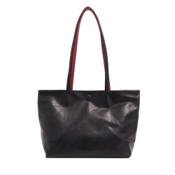 Brooke 2-in-1 Reversible Tote - Black / Merlot  