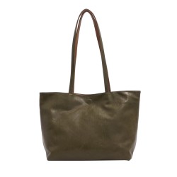Brooke 2-in-1 Reversible Tote - Olive / Brown 