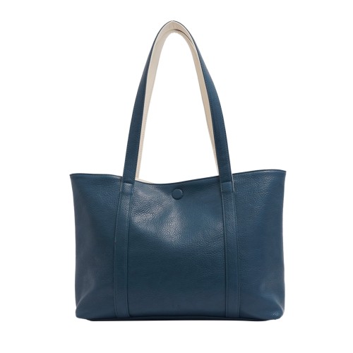 Lois 2-in-1 Reversible Tote - Blue / Ivory 