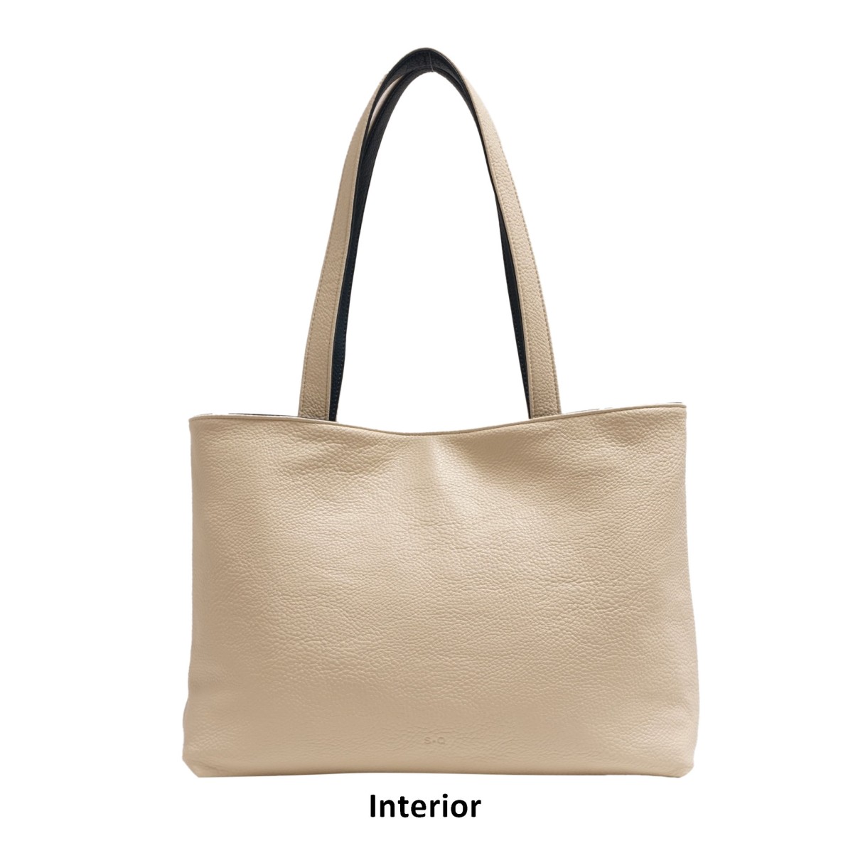 Lois 2-in-1 Reversible Tote - Blue / Ivory 