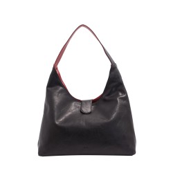 Charlene 2-in-1 Reversible Hobo - Black / Merlot 