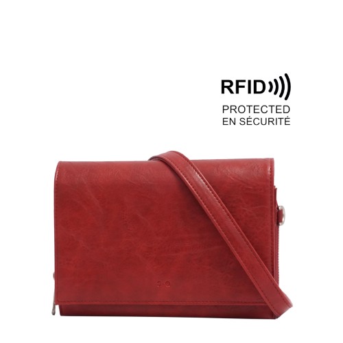 Nita Crossbody Wallet - Merlot  