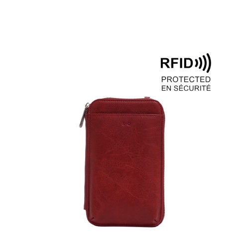 Winzley Passport Pouch - Merlot 