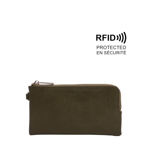Margot Clutch Wallet - Olive 
