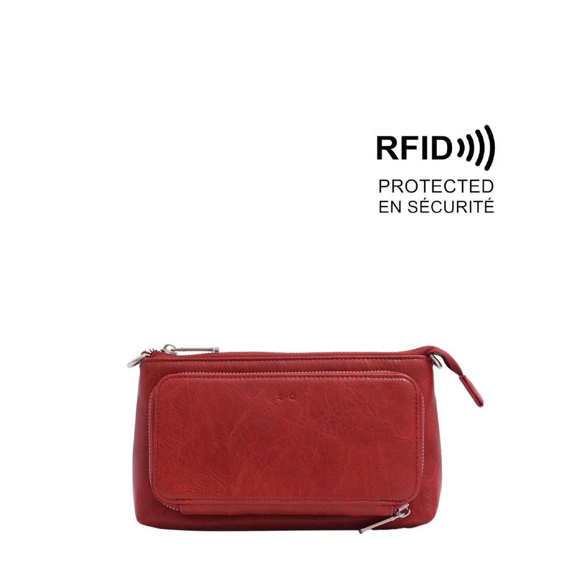 Anika Crossbody Wallet - Merlot 