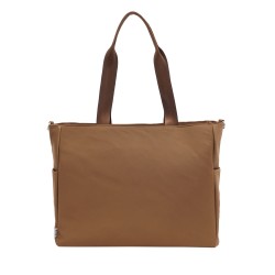Gabriella Nylon Tote - Brown 