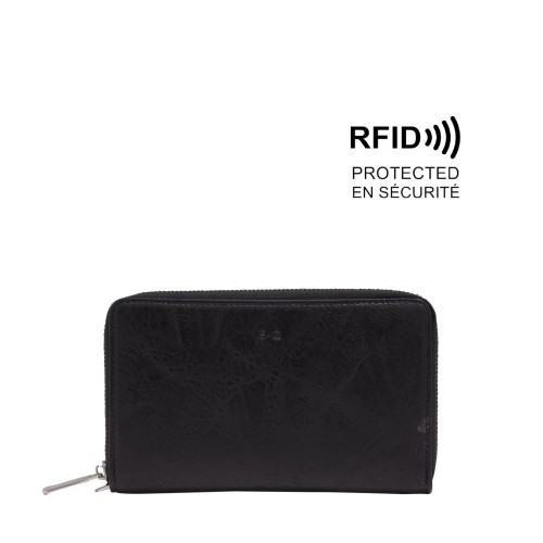 Zibby Passport Holder - Black 
