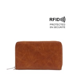 Zibby Passport Holder - Camel 