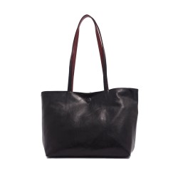 Brooke 2-in-1 Reversible Tote - Black / Burgundy 