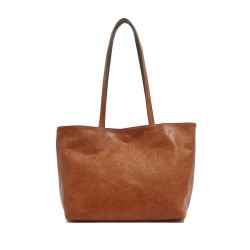 Brooke 2-in-1 Reversible Tote - Camel / Green 