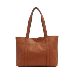 Lois 2-in-1 Reversible Tote - Cognac / Fossil 