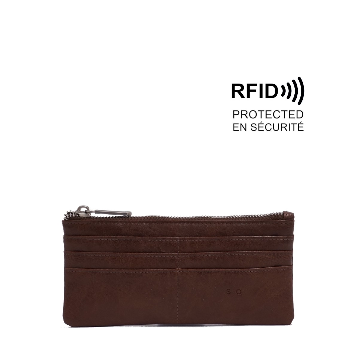 Briella Slim Wallet - Brown 