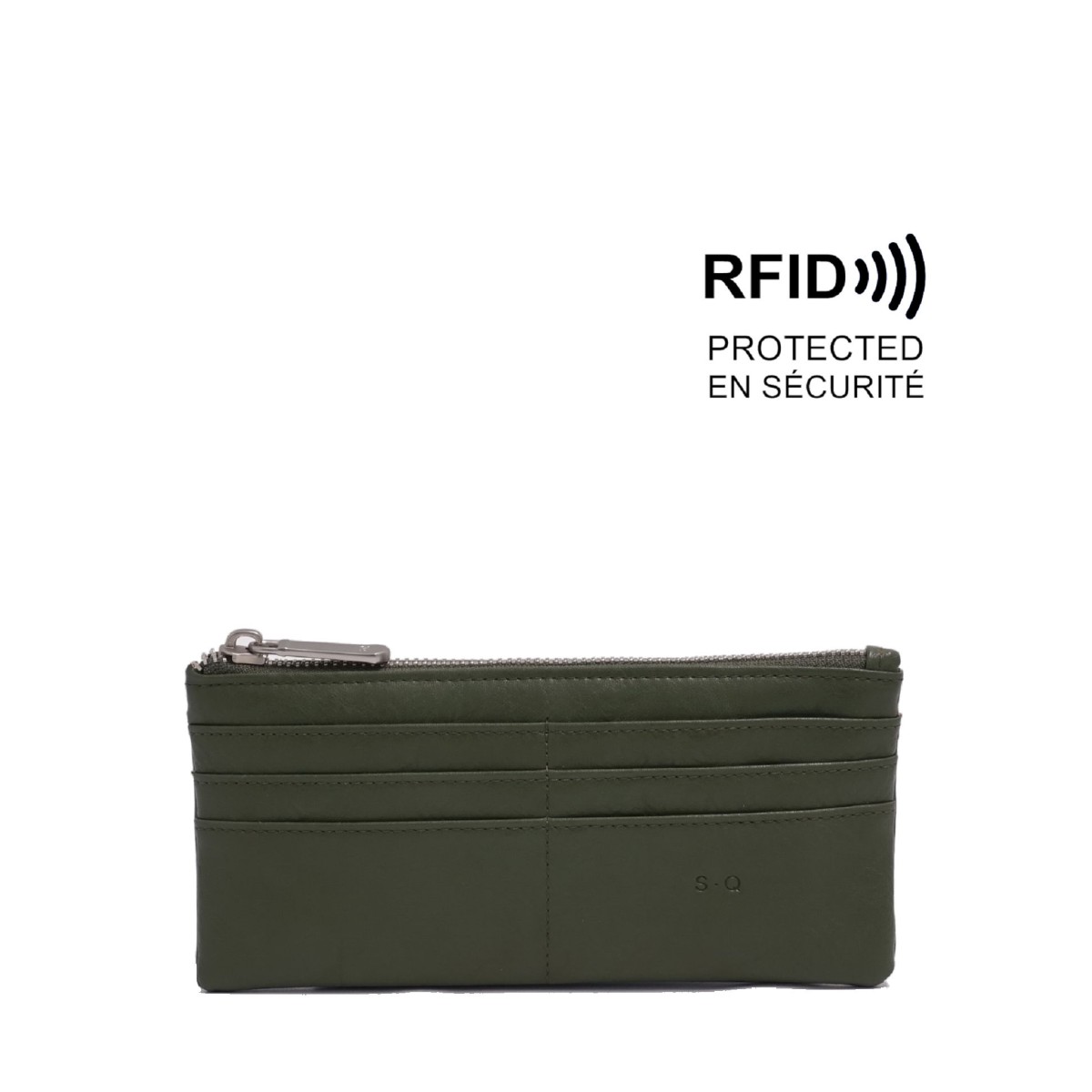 Briella Slim Wallet - Green