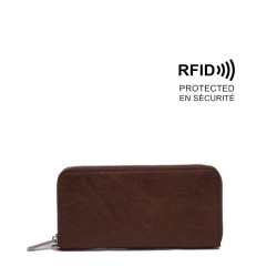 Treena Zip-Around Wallet - Brown