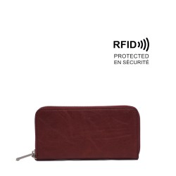 Treena Zip-Around Wallet - Burgundy 