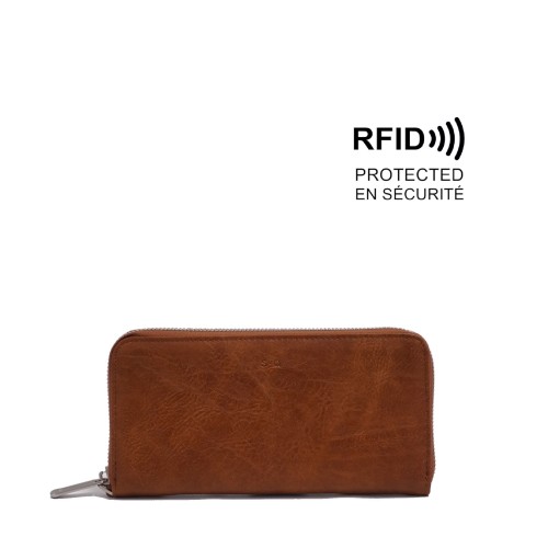 Treena Zip-Around Wallet - Camel 