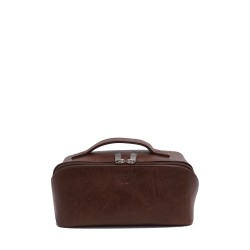 Ginette Travel Toiletry Case - Brown 